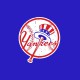 T-shirt Baseball Yankees vintage blue