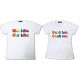 Tee Shirt pour couple Ola bite ola bite C'est bon c'est bon - Pack homme et femme Blanc