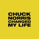 T-shirt Chuck Norris changed my life yellow