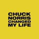 Tee shirt Chuck Norris changed my life jaune