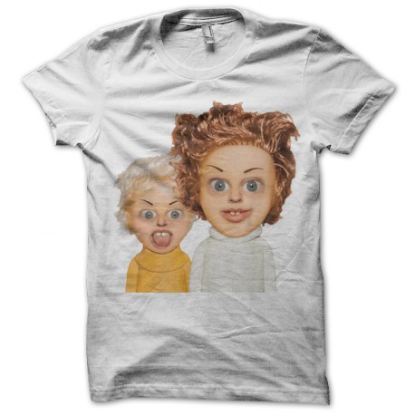 Tee shirt têtes a claques Willy Woller blanc