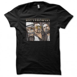 Tee shirt The Big Lebowski triptyque titre noir