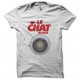 T-shirt Les Nuls Le chat machine white