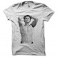 T-shirt Mark Wahlberg halftone picture white