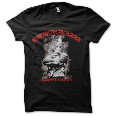 tee shirt kkk anti racistes noir
