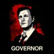 tee shirt the governor walking dead noir