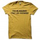 tee shirt igor d'hossegor les vacances jaune