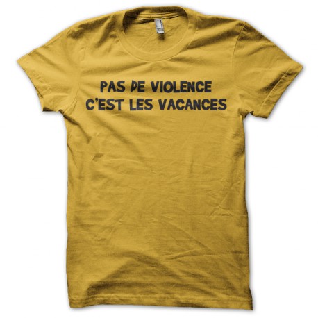tee shirt igor d'hossegor les vacances jaune