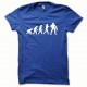 Tee shirt Wolverine Evolution blanc/bleu royal
