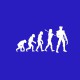 Tee shirt Wolverine Evolution blanc/bleu royal