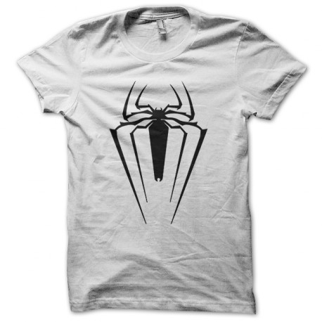 Camiseta del símbolo sorprendente hombre araña blanca