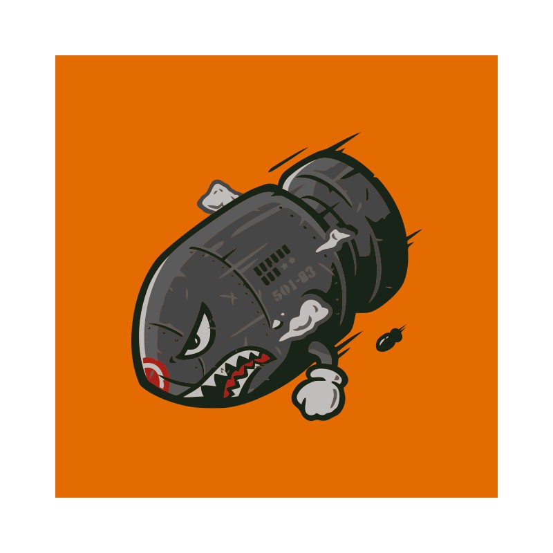 mario bomb orange shirt