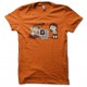 tee shirt geek amoureux orange