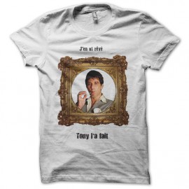 Tee shirt blanc tony montana