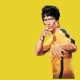 Bruce lee shirt in yellow