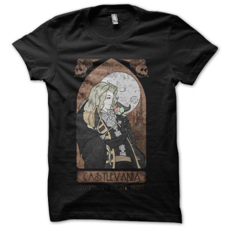 tee shirt castlevania vitrail noir