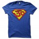 Tee shirt superman Ohm trance bleu