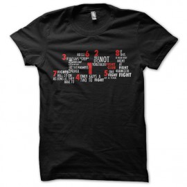 black tee shirt seven fight club