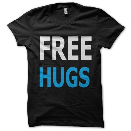 free hug black t-shirt