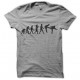 gray t-shirt chuck norris Evolution foot in mouth