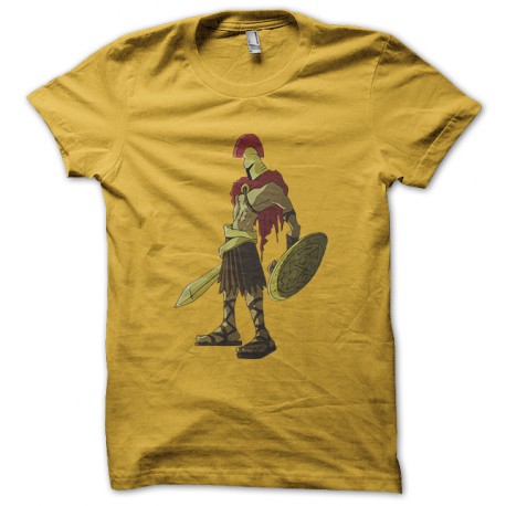 tee shirt spartacus soilder jaune