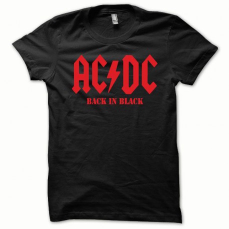 Tee shirt ACDC Rouge/Noir