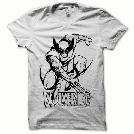 Tee shirt Wolverine noir/blanc