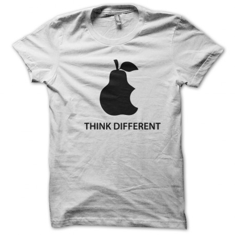 white t-shirt think different