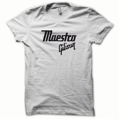 Tee shirt Maestro Gibson White / Black