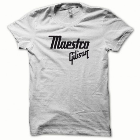 Tee shirt Maestro Gibson Blanc/Noir