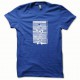 Tee shirt Bagnard blanc/bleu royal