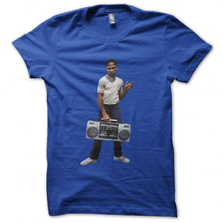 shirt kid ghetto blaster royal blue