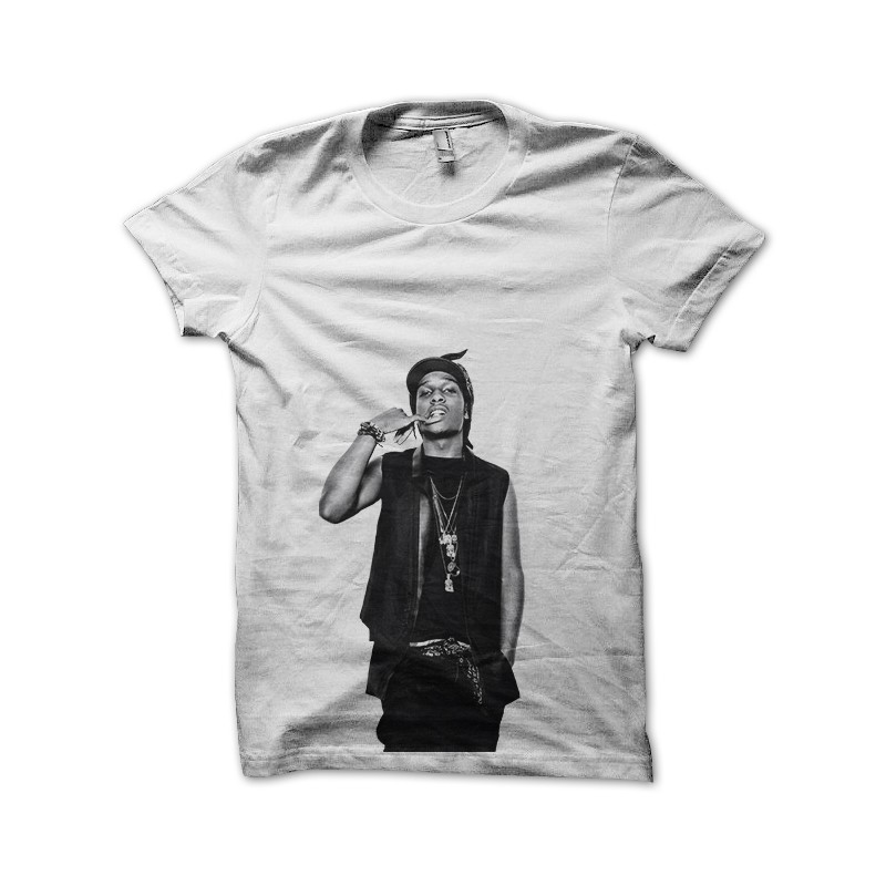 Asap rocky shirt in white