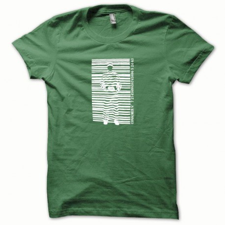 Tee shirt Bagnard blanc/vert bouteille