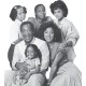 Camisa Cosby muestran la familia blanca