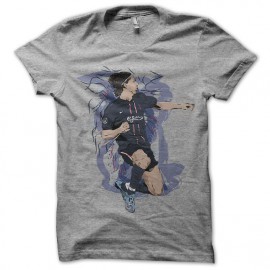 camisa gris Zlatan Ibrahimovic artística
