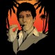 tee shirt tony montana SCARFACE noir