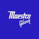 Tee shirt Maestro Gibson Bleu/Blanc