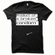 Tee shirt Broken condom blanc/noir