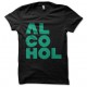 black t-shirt alcohol