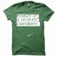 Tee shirt Broken condom blanc/vert bouteille