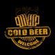 black tee shirt cold beer