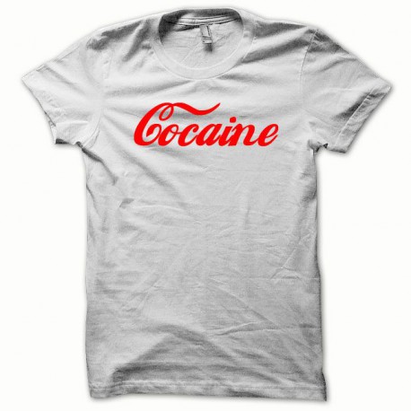 Tee shirt Cocaine red / white