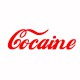 Tee shirt Cocaine rouge/blanc