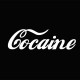 Tee shirt Cocaine blanc/noir