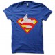 tee shirt sos fantome piege par superman bleu