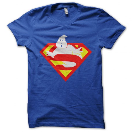 tee shirt sos fantome piege par superman bleu