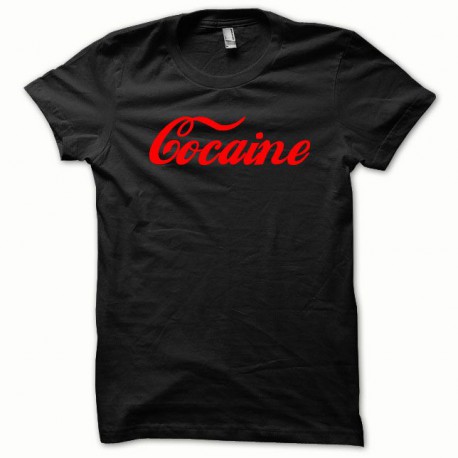 Camiseta cocaína rojo / negro