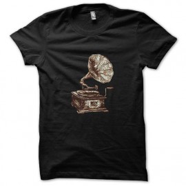 music vintage black t-shirt