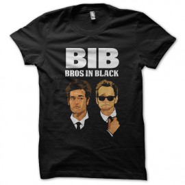 shirt Barney Stinson Ted Mosby Bros in Black Black